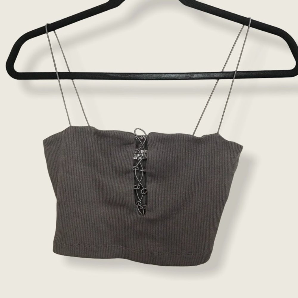 Intimately Free People Tube Tank Top Lace Up S